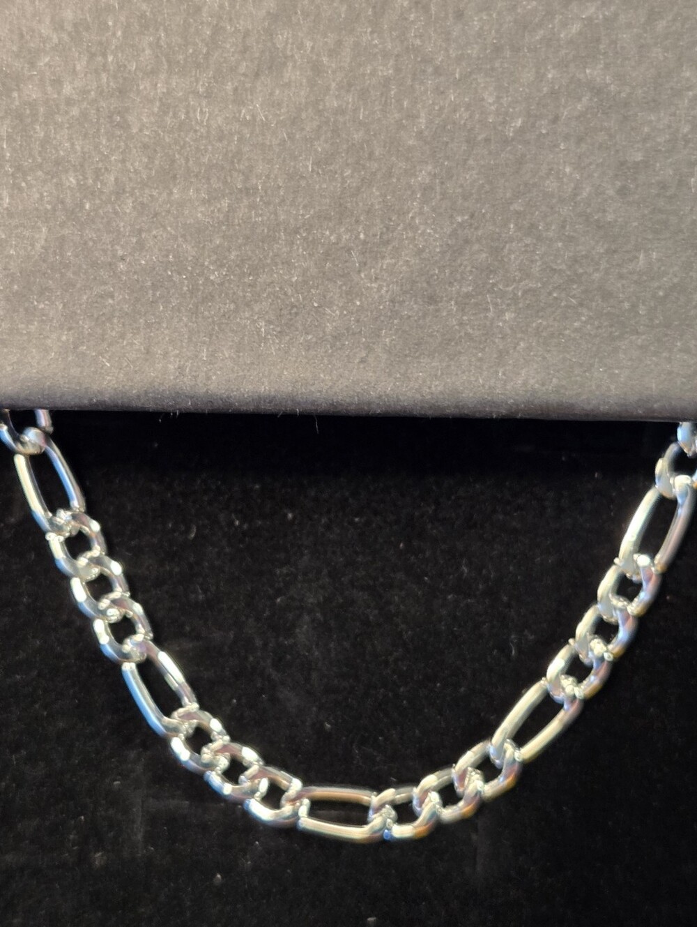 STERLING SILVER FIGARO NECKLACE